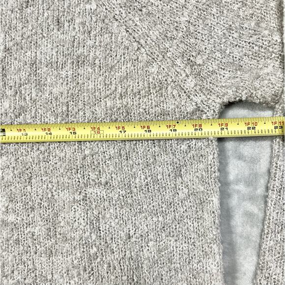 Natural Life Wool Blend Sweater Oversized XS Gray Nubbly Light Chunky Neutral - Picture 8 of 10